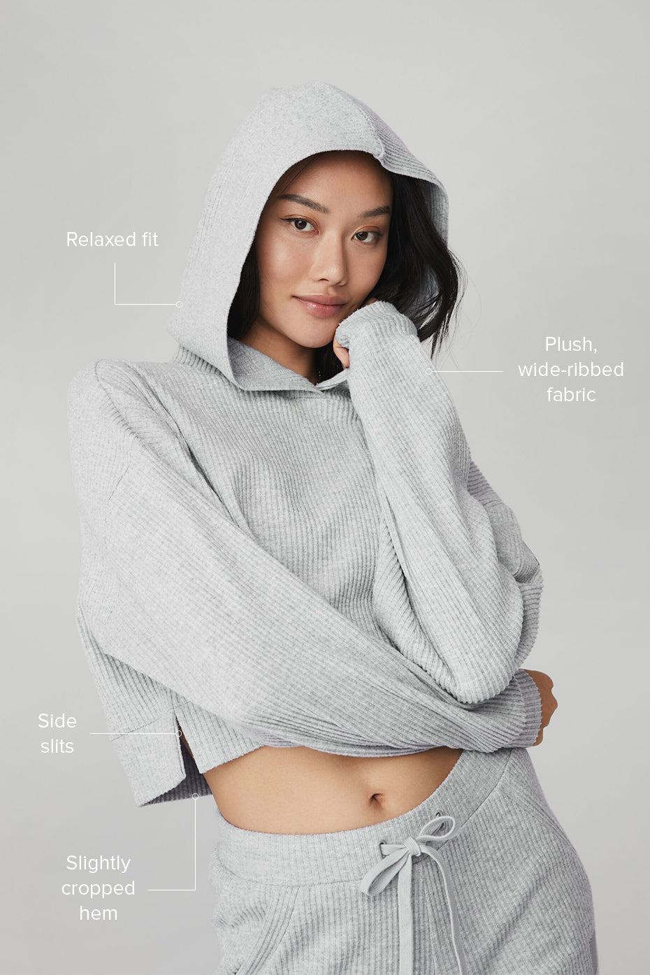 Alo Yoga Muse Hoodie - Athletic Heather Grey