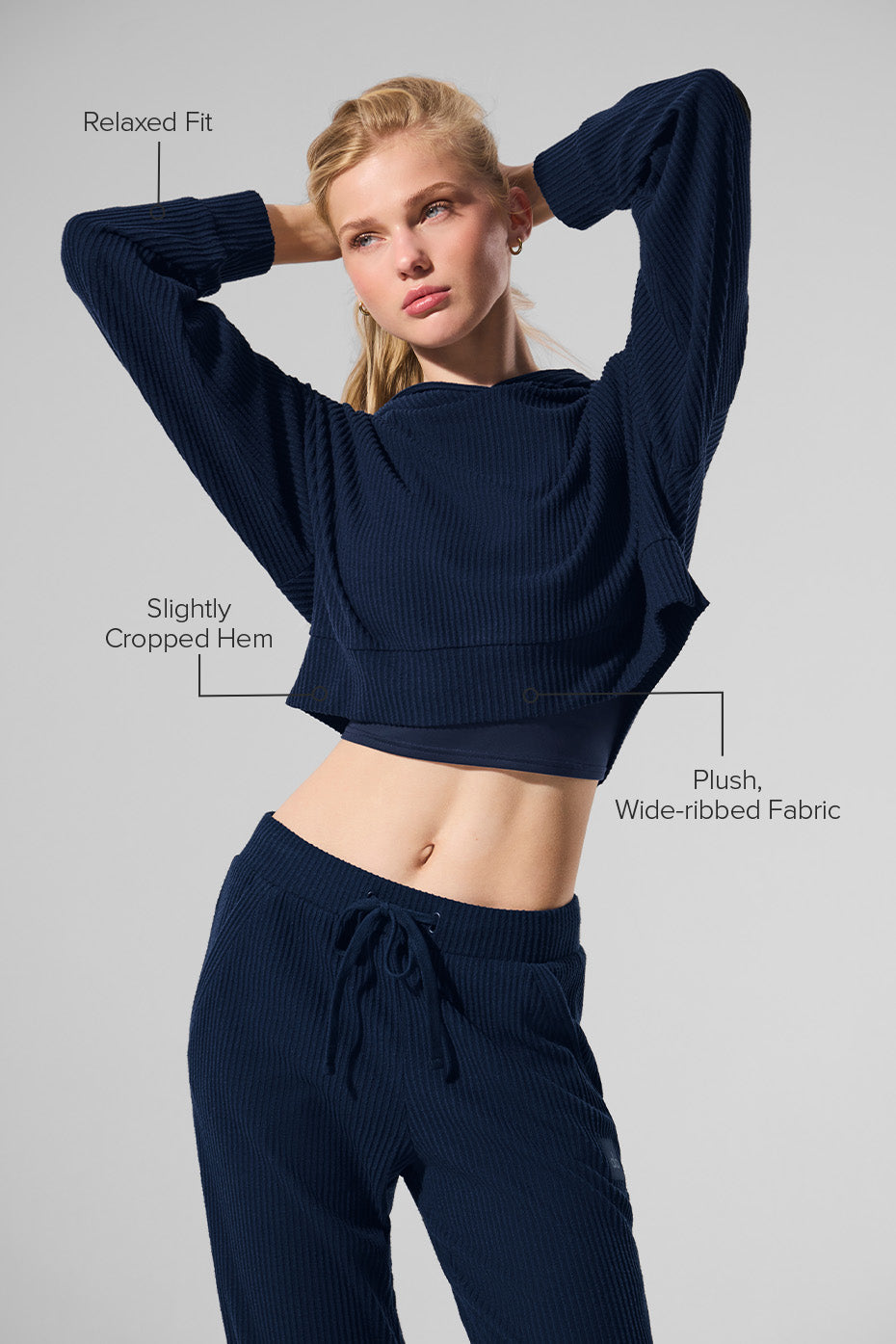 Alo Yoga Muse Hoodie - Navy