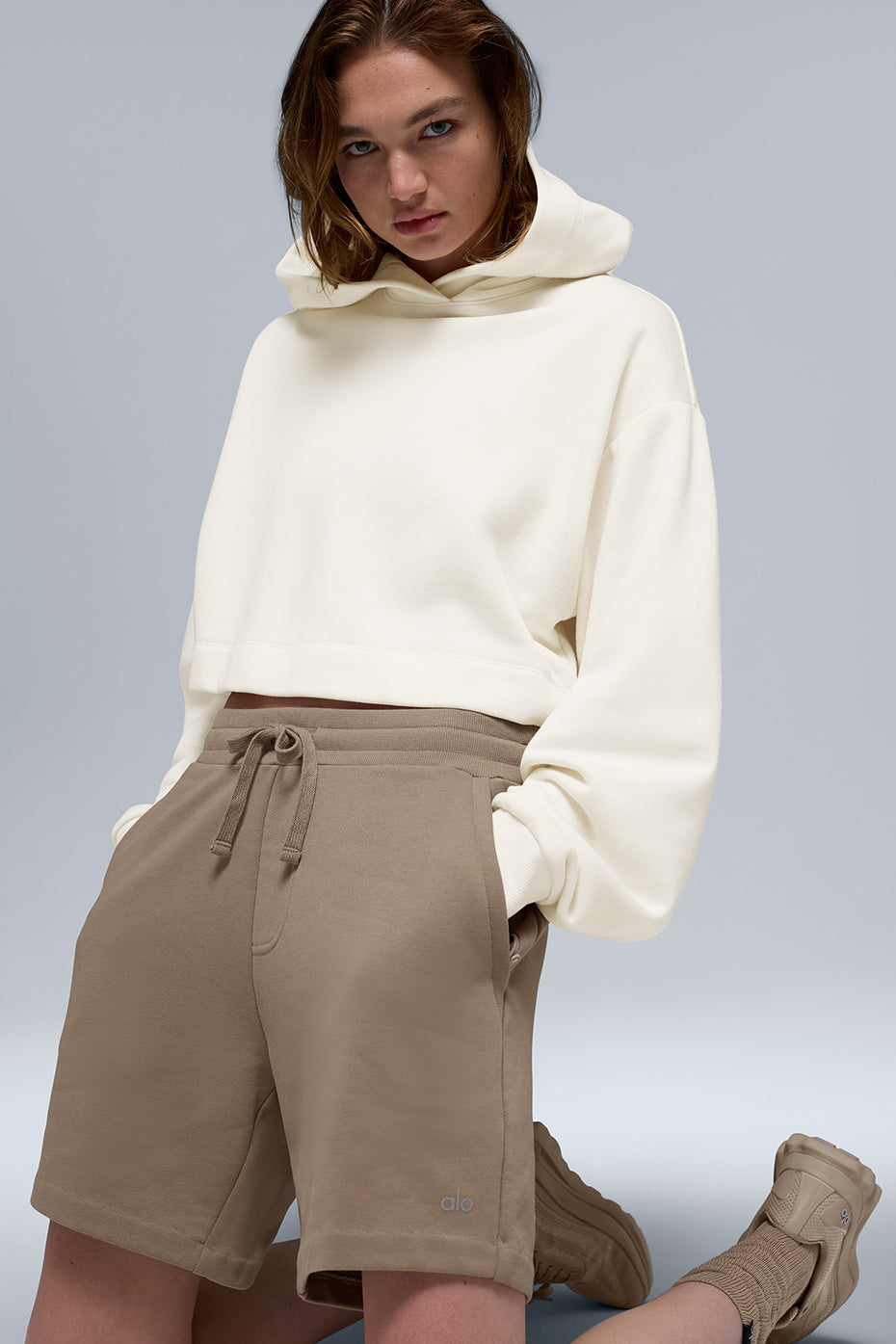 Alo Yoga Bae Hoodie - Ivory