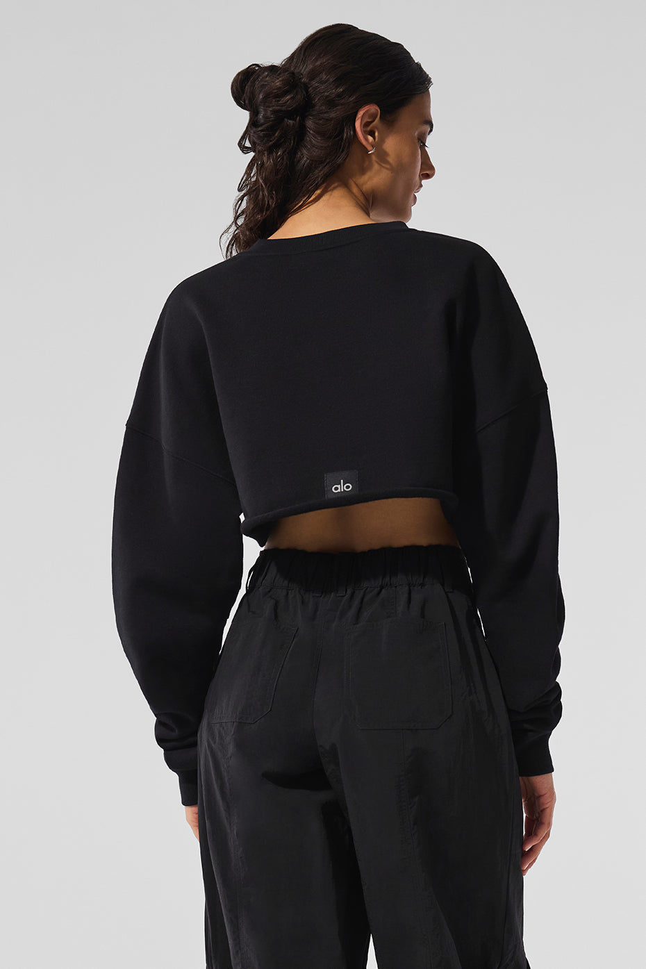 Alo Yoga Extreme Cropped Pullover - Black
