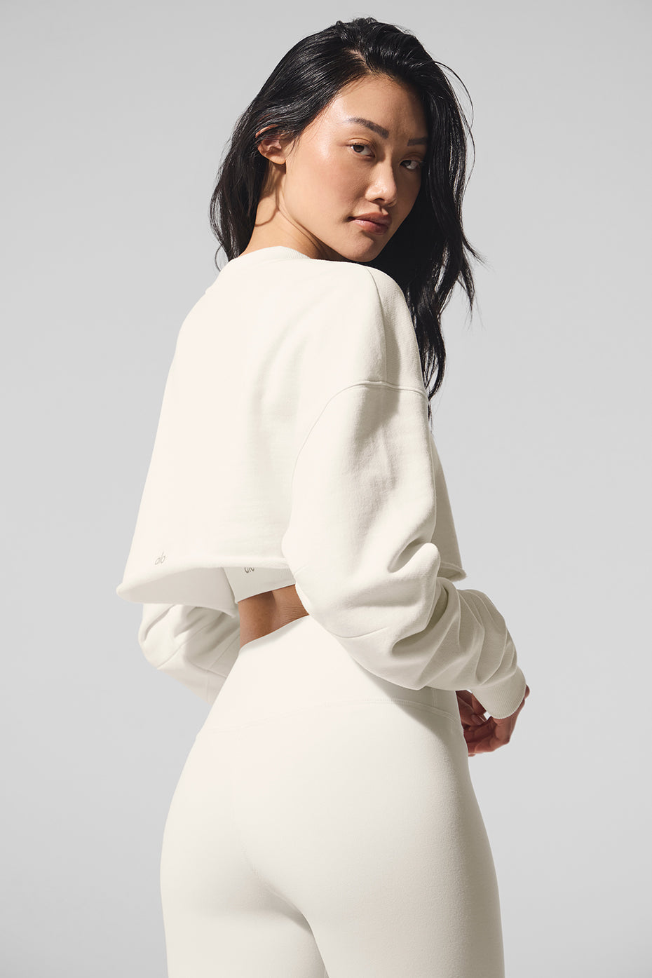 Alo Yoga Extreme Cropped Pullover - Ivory