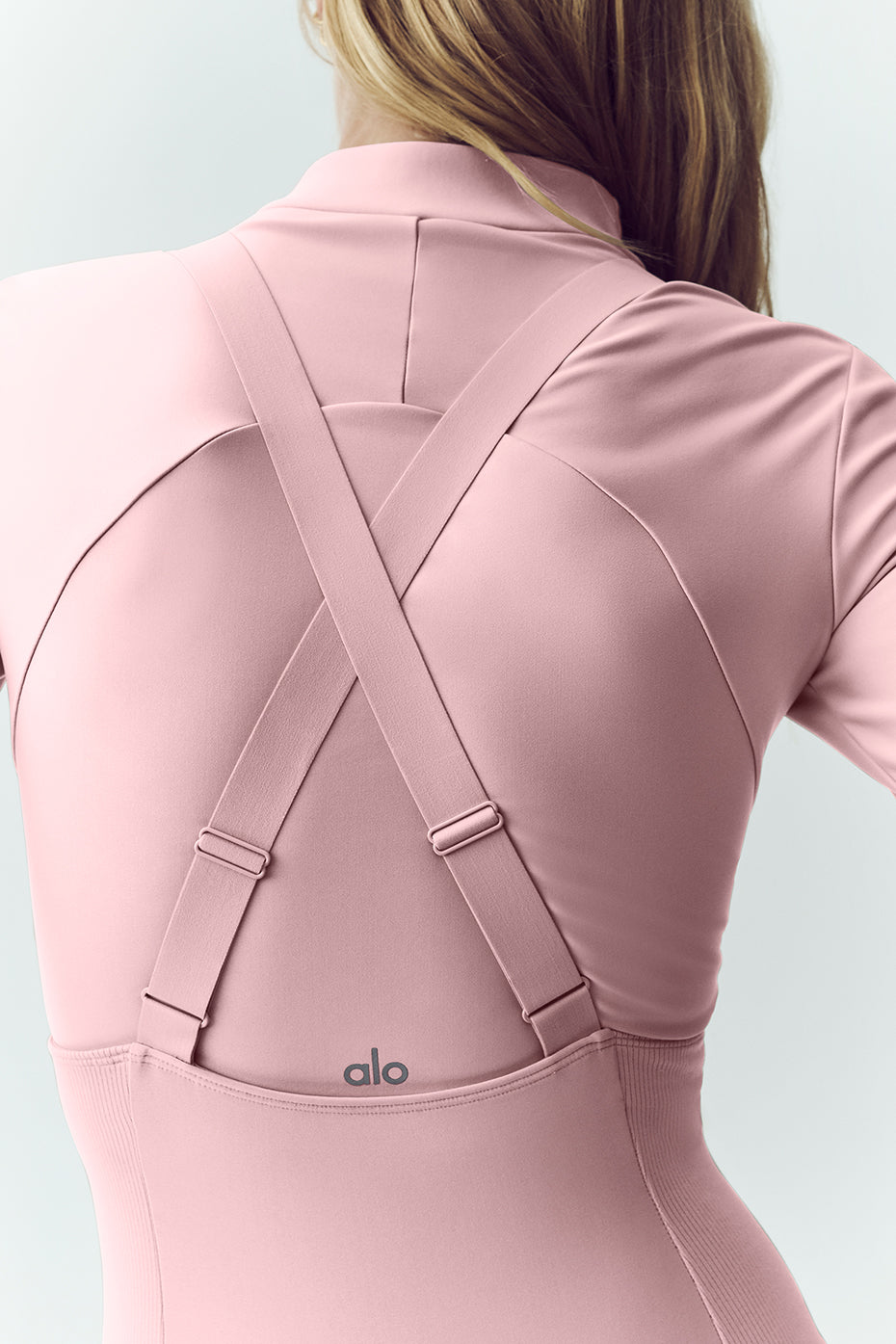 Alo Yoga Airlift Winter Warm Ski Time Long Sleeve - Pink Champagne