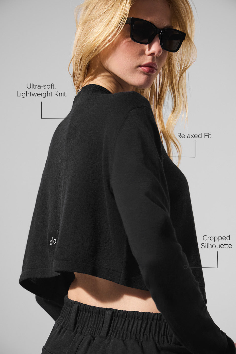 Alo Yoga Supernatural Sweater Cardigan - Black