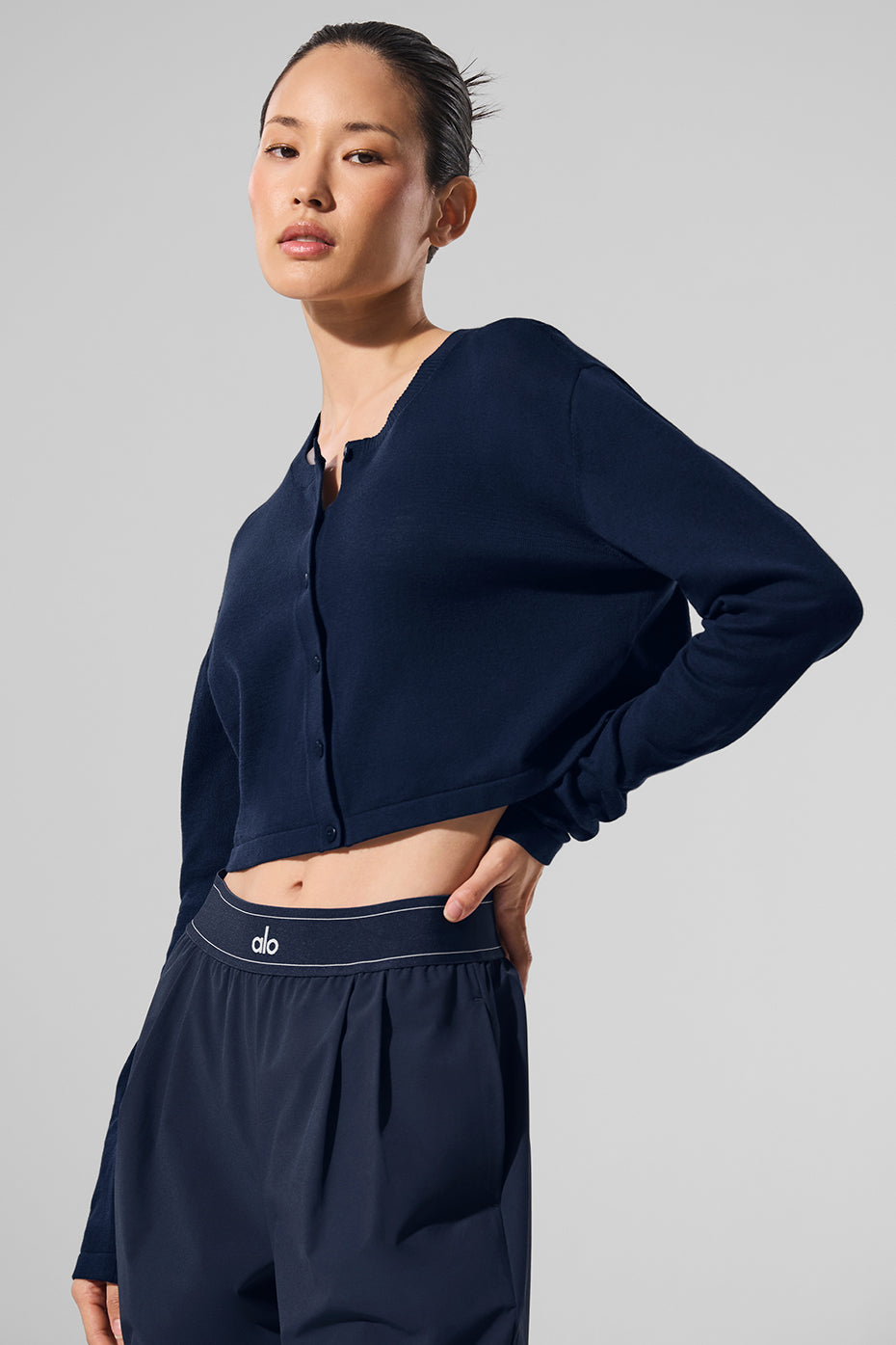 Alo Yoga Supernatural Sweater Cardigan - Navy