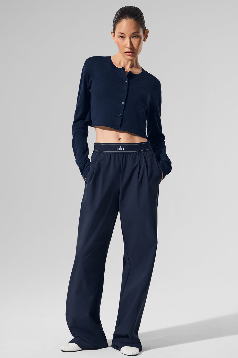 Alo Yoga Supernatural Sweater Cardigan - Navy