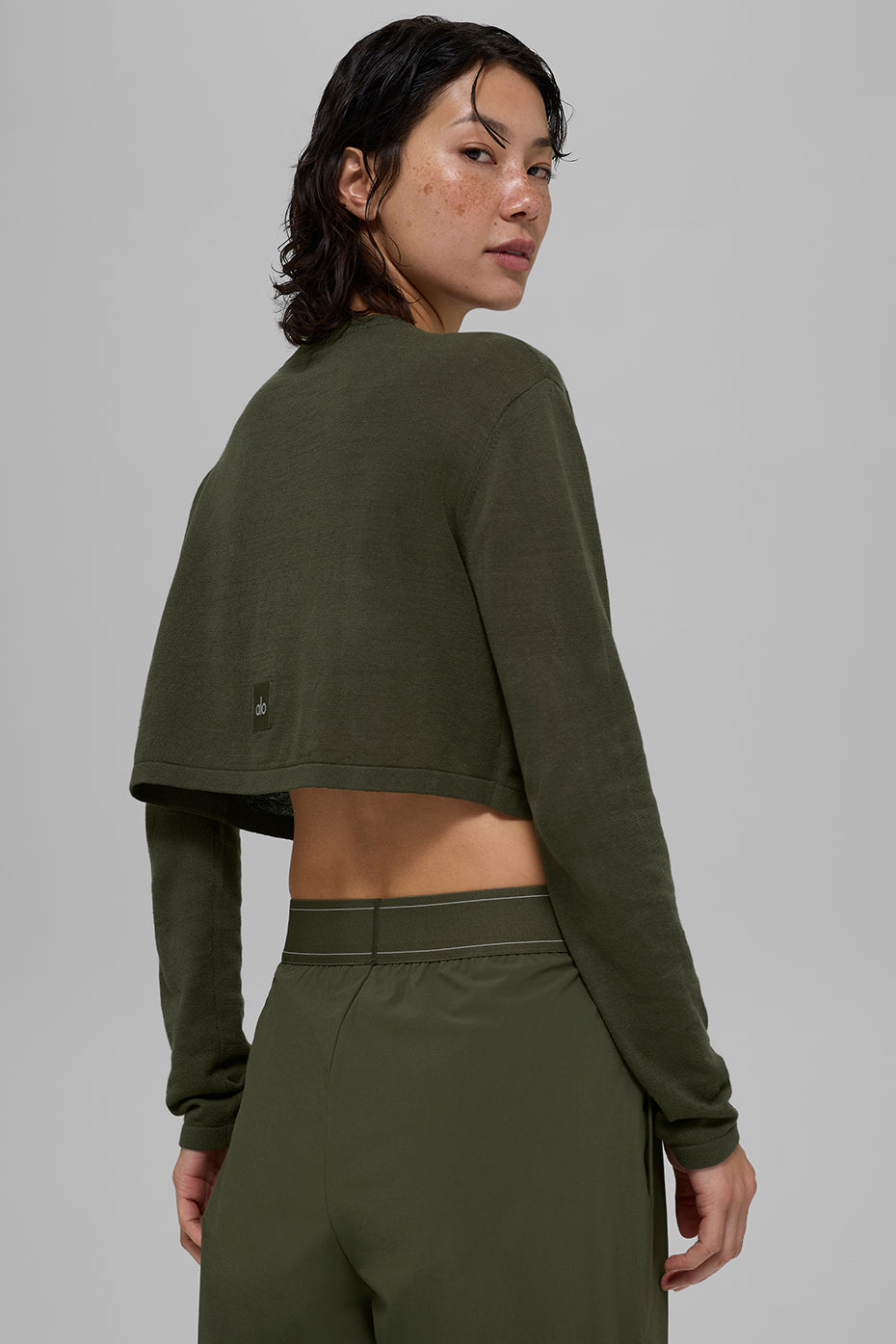 Alo Yoga Supernatural Sweater Cardigan - Green Olive