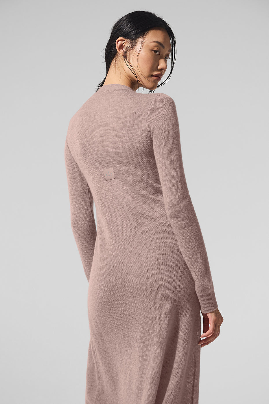 Alo Yoga Sheer Cashmere Long Cardigan - Taupe