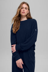 Alo Yoga Muse Crew Neck Pullover - Navy
