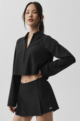 Alo Yoga Cropped Unmatched Long Sleeve - Black