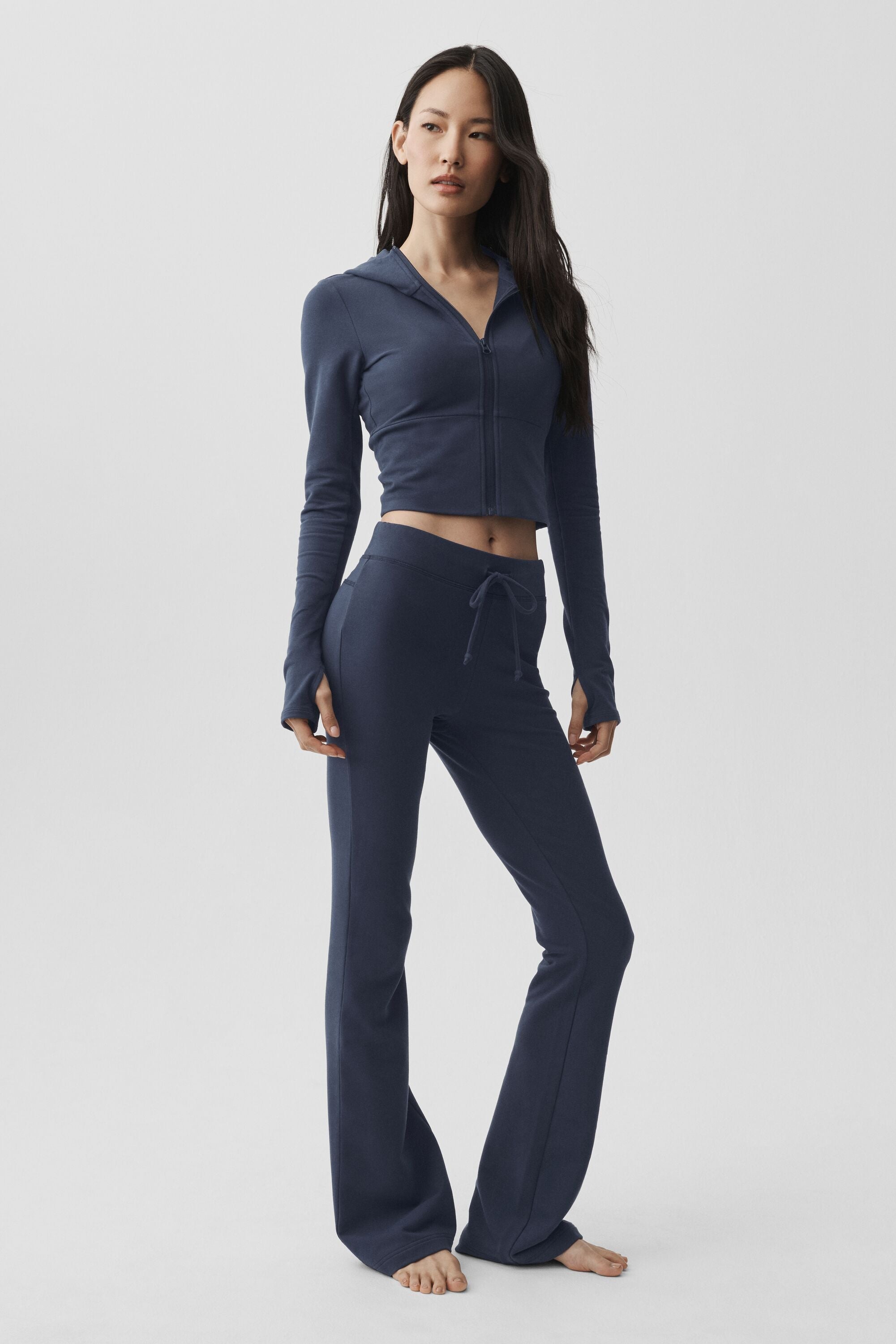 Alo Yoga Sway Full Zip Hoodie - Navy