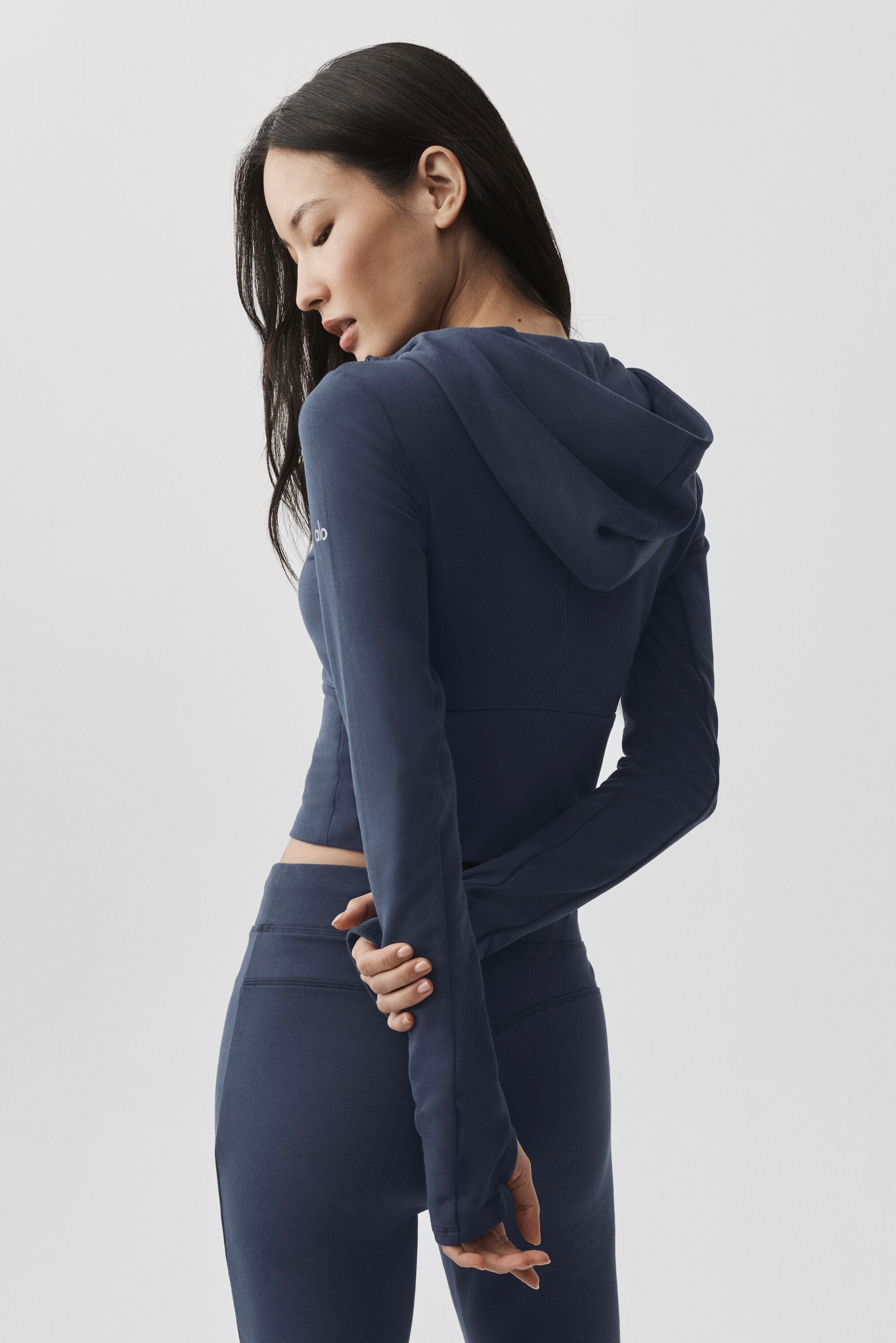 Alo Yoga Sway Full Zip Hoodie - Navy