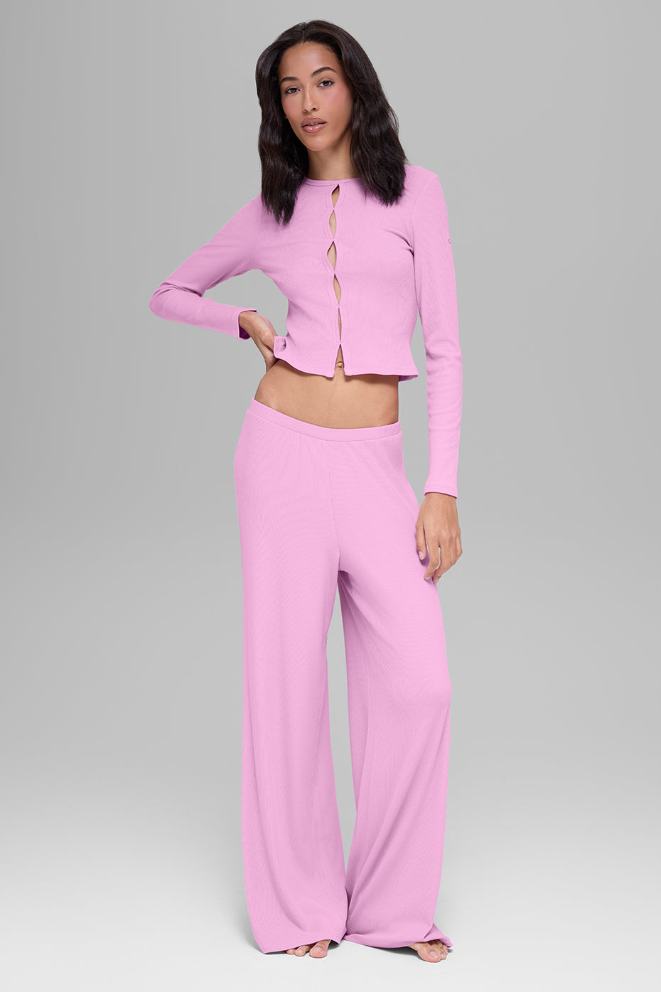 Alo Yoga Dreamlight Long Sleeve Top - Candy Heart Pink