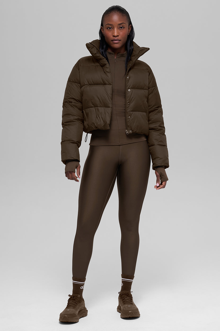 Alo Yoga Gold Rush Puffer - Espresso