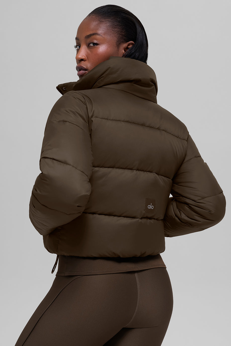 Alo Yoga Gold Rush Puffer - Espresso
