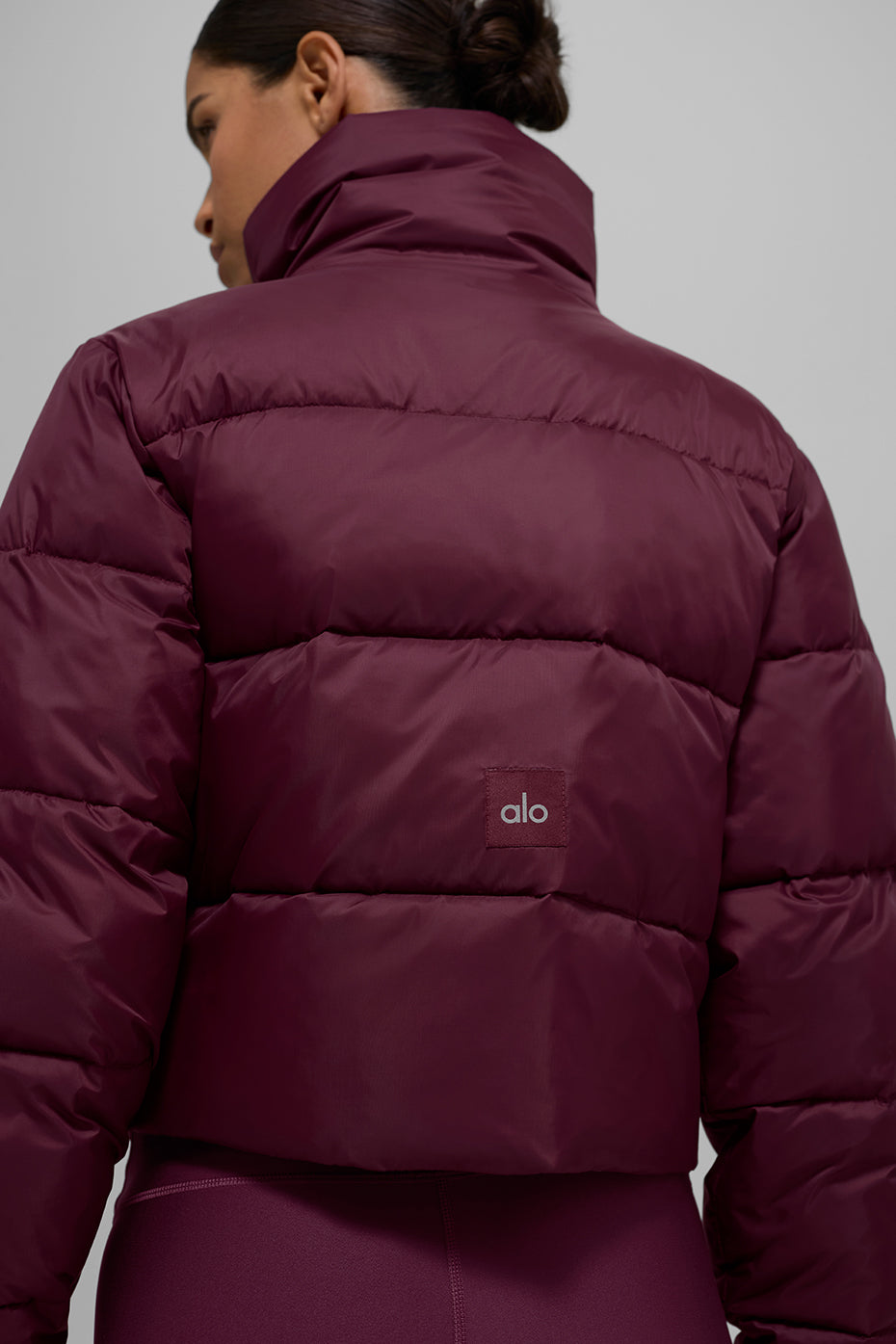 Alo Yoga Gold Rush Puffer - Burgundy