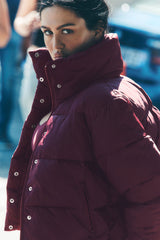 Alo Yoga Gold Rush Puffer - Burgundy