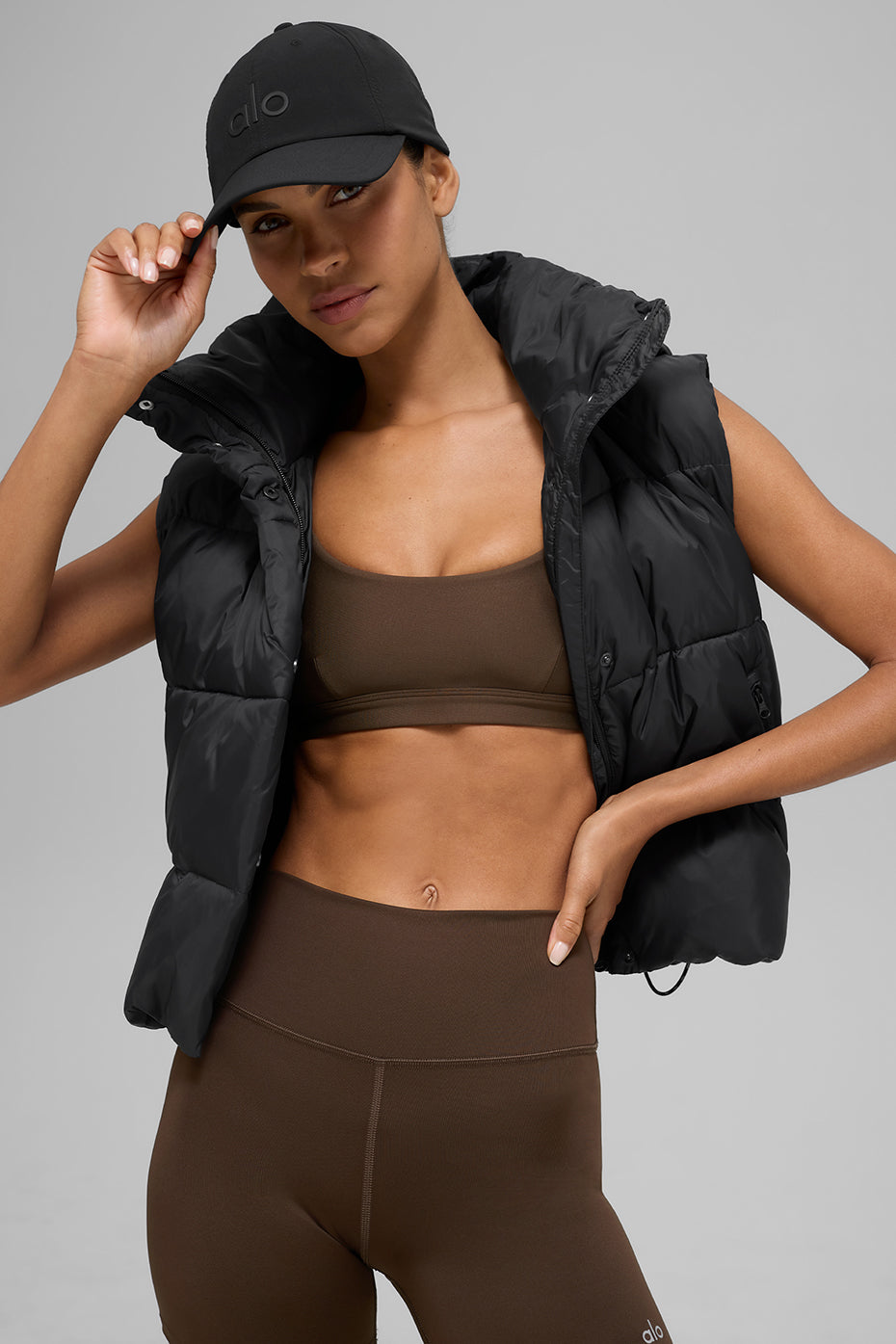Alo Yoga Gold Rush Puffer Vest - Black