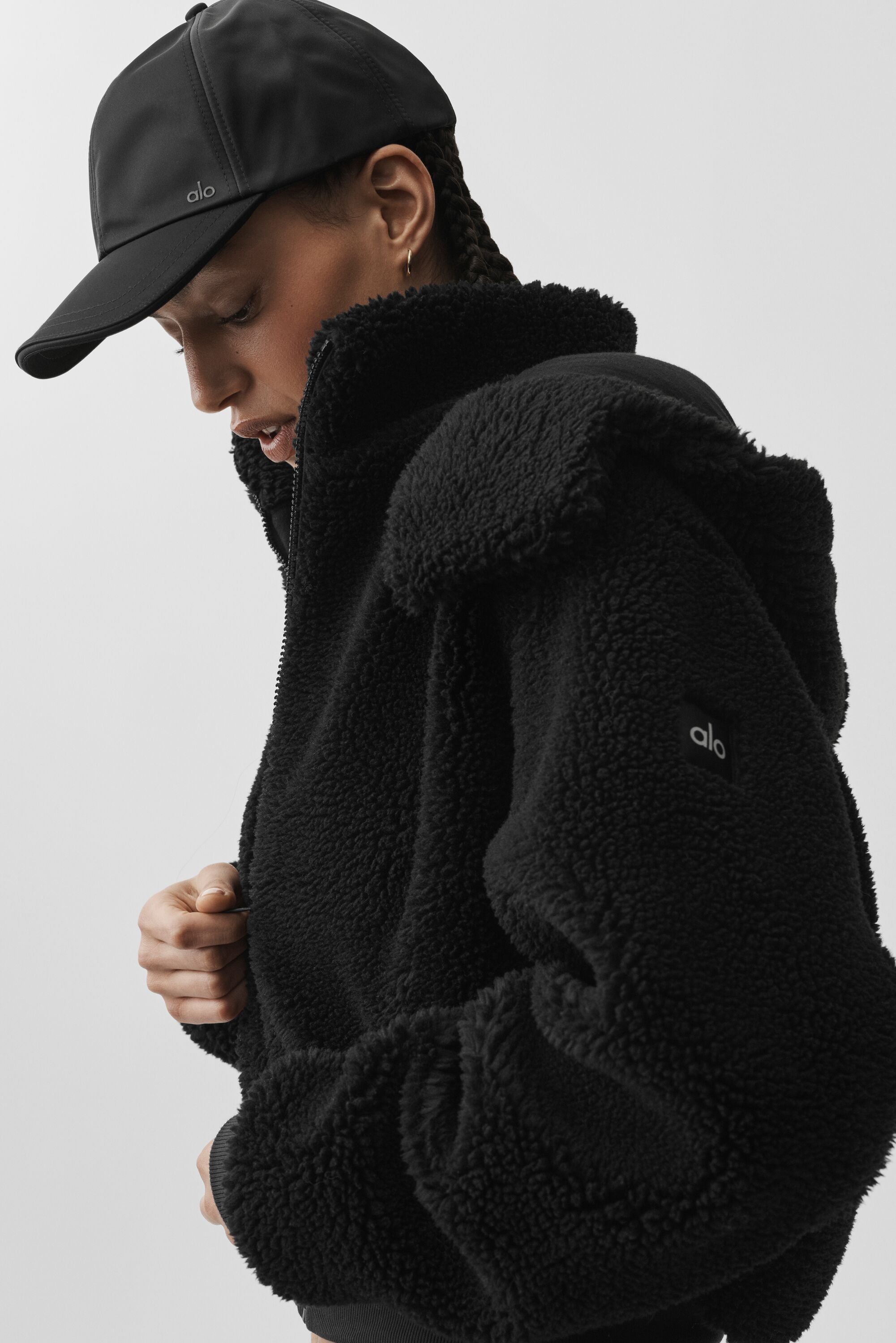Alo Yoga Foxy Sherpa Jacket - Black