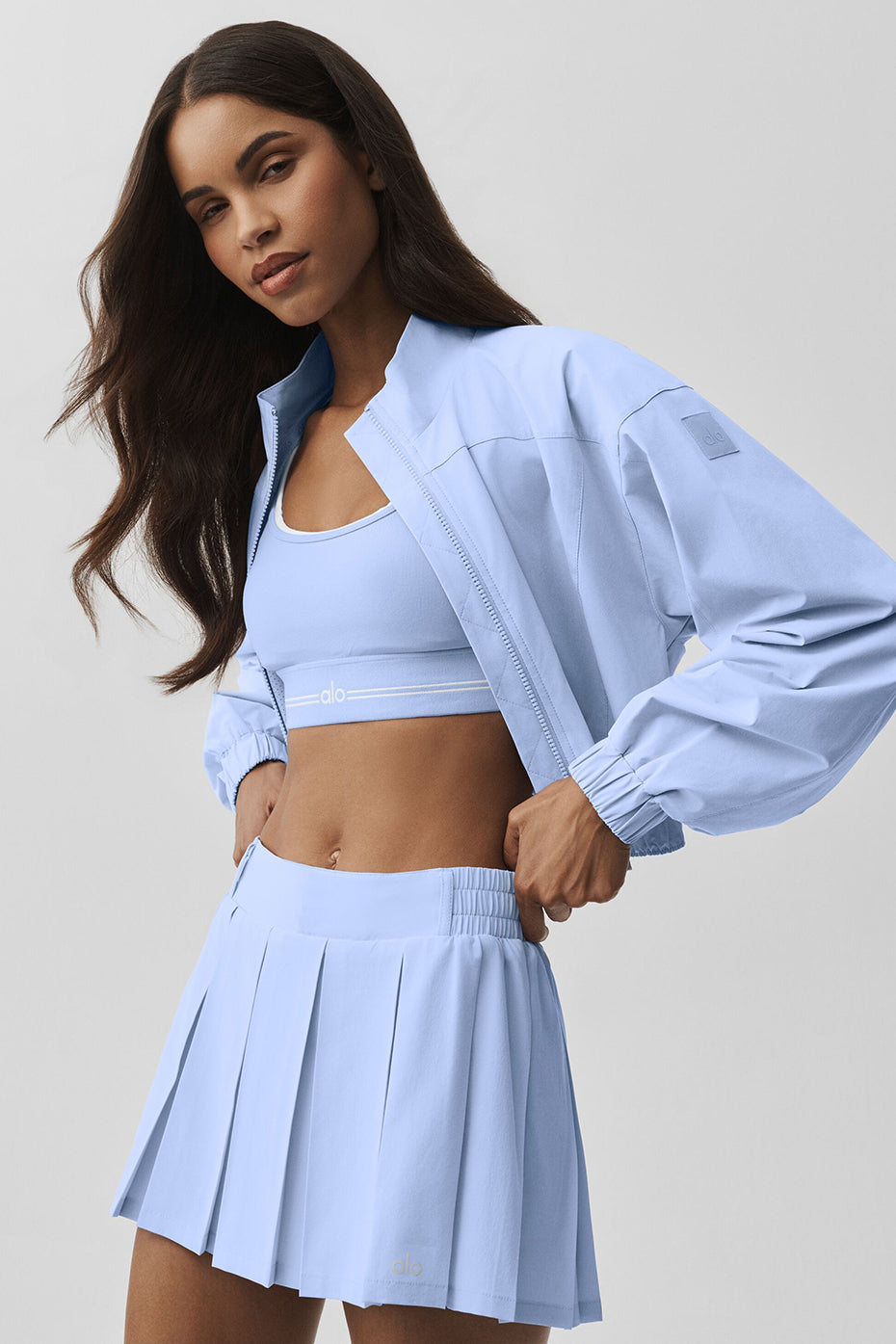 Alo Yoga Clubhouse Jacket - Light Provence Blue