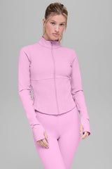 Alo Yoga Airbrush Corset Full Zip Jacket - Candy Heart Pink