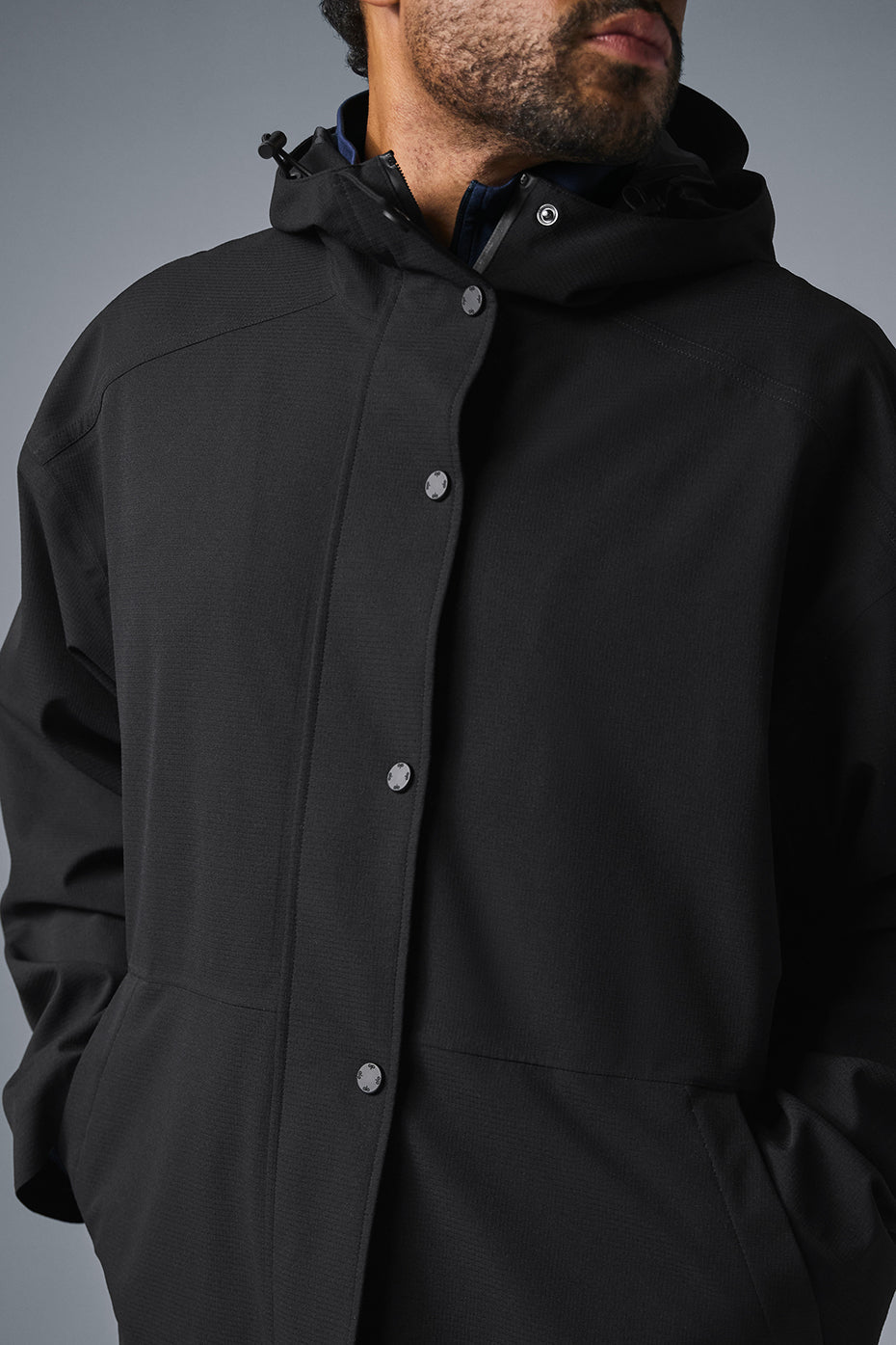 Alo Yoga Rain Or Shine Long Coat - Black