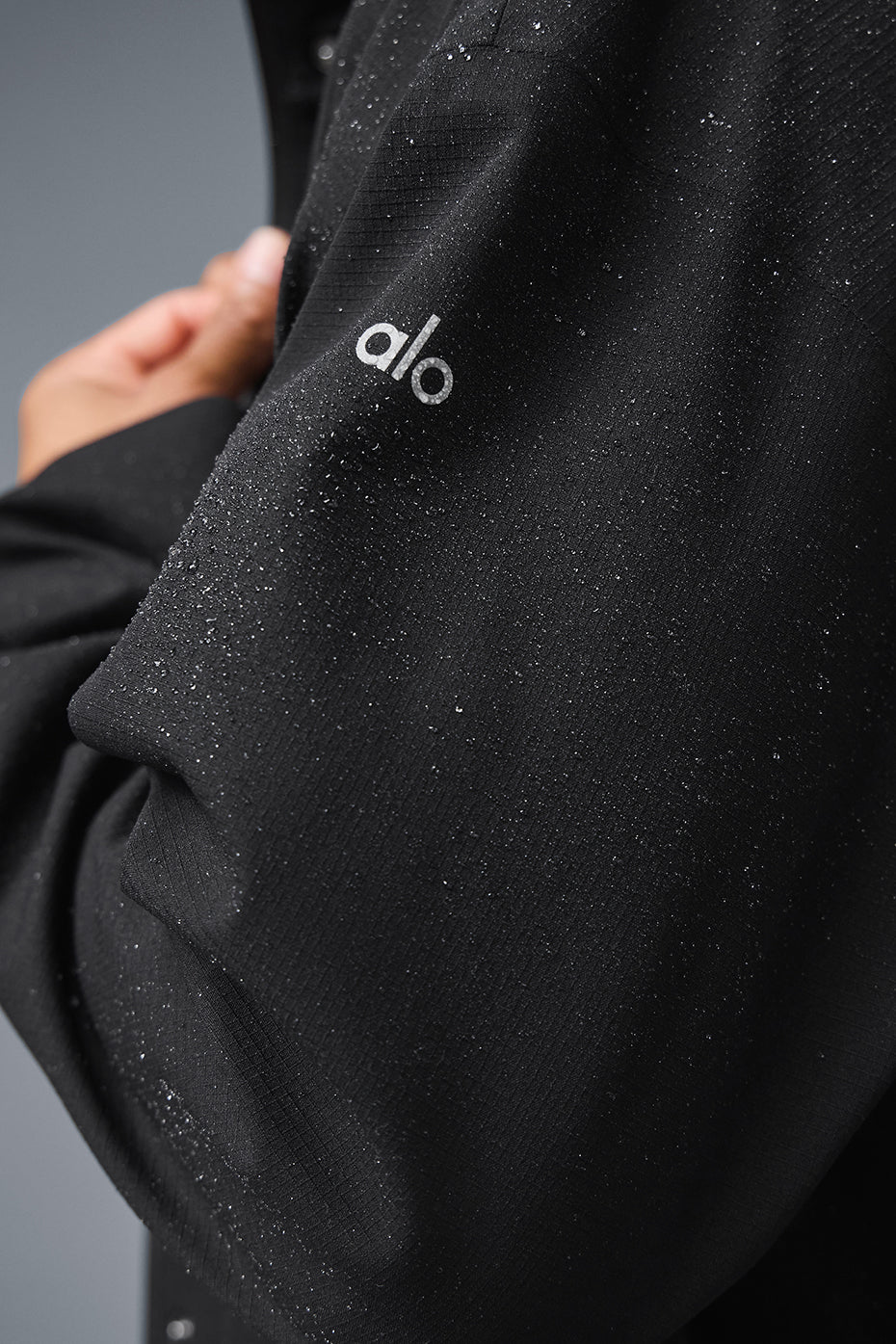 Alo Yoga Rain Or Shine Long Coat - Black