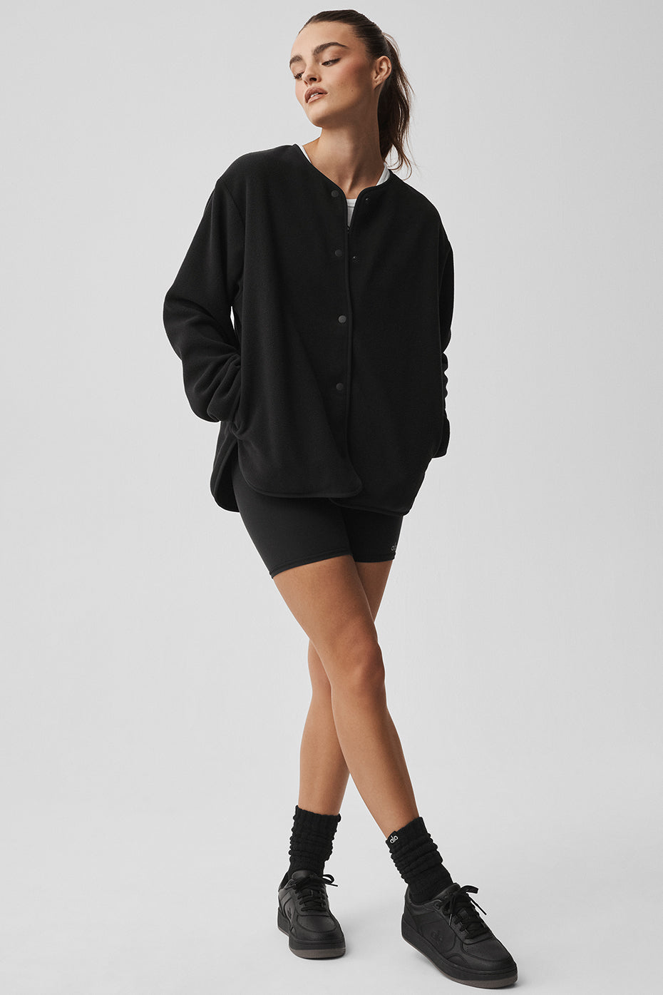 Alo Yoga Polar Fleece Take Note Jacket - Black