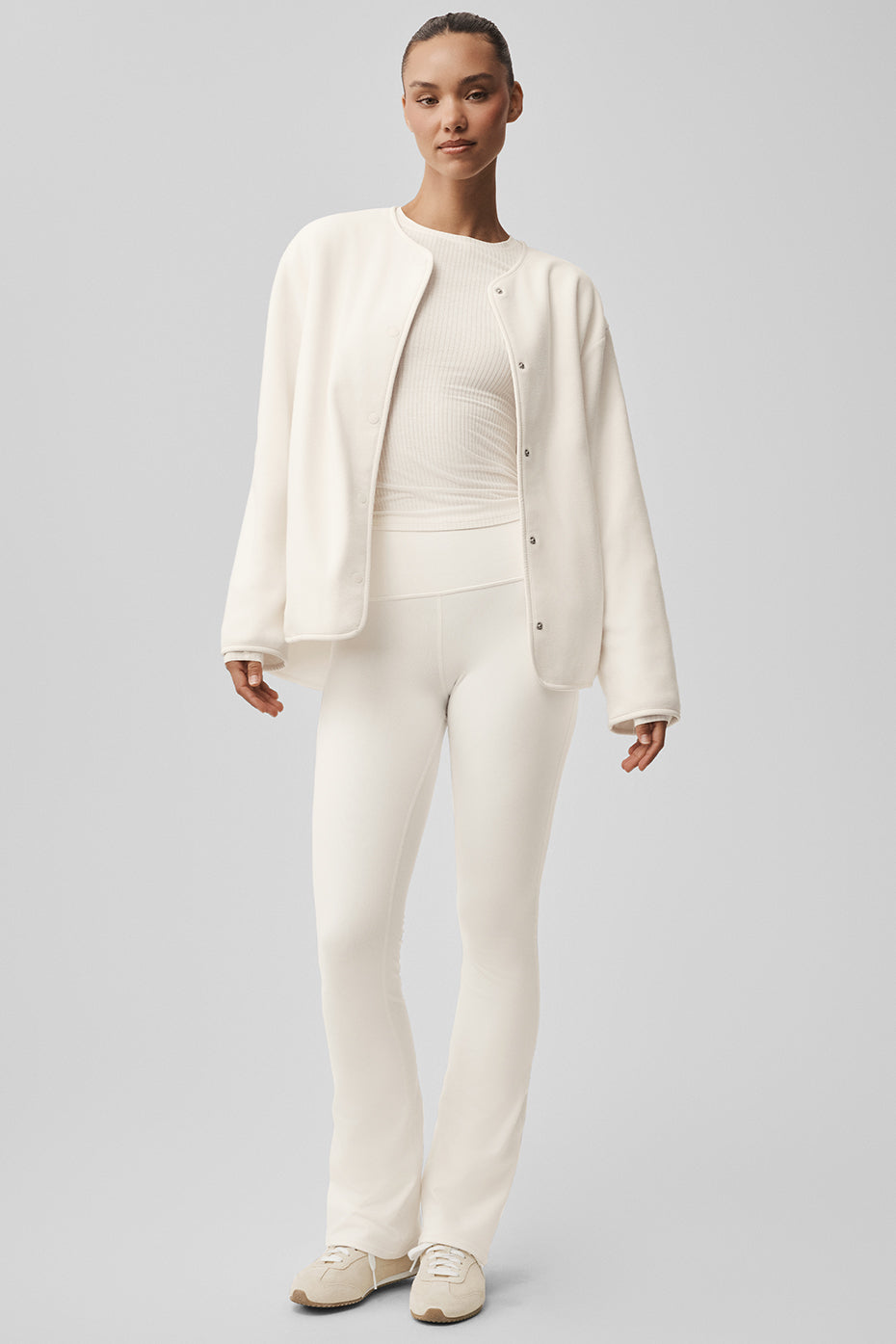 Alo Yoga Polar Fleece Take Note Jacket - Ivory