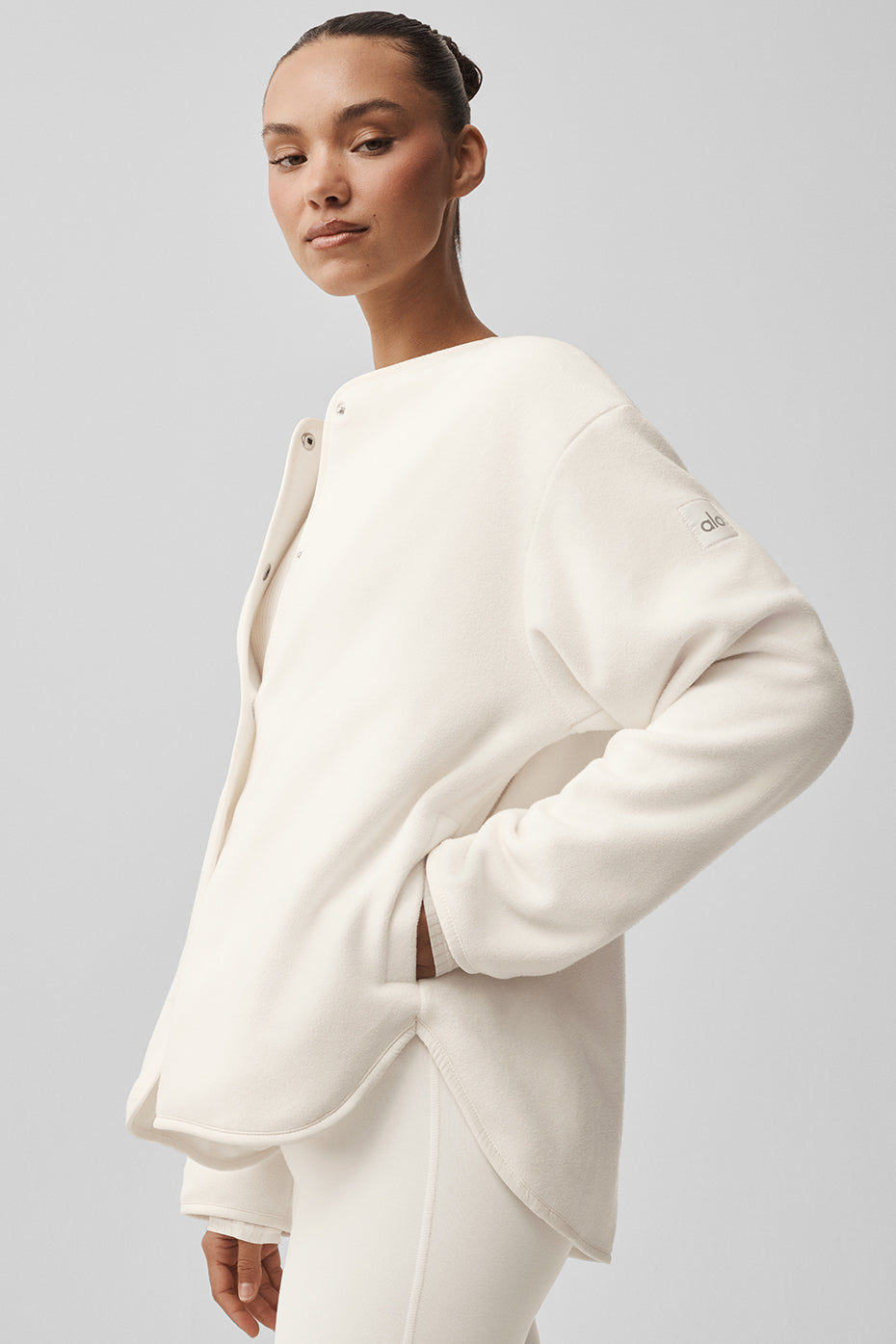 Alo Yoga Polar Fleece Take Note Jacket - Ivory