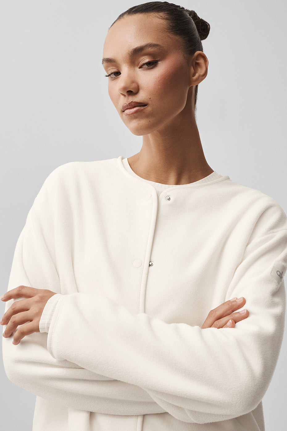 Alo Yoga Polar Fleece Take Note Jacket - Ivory