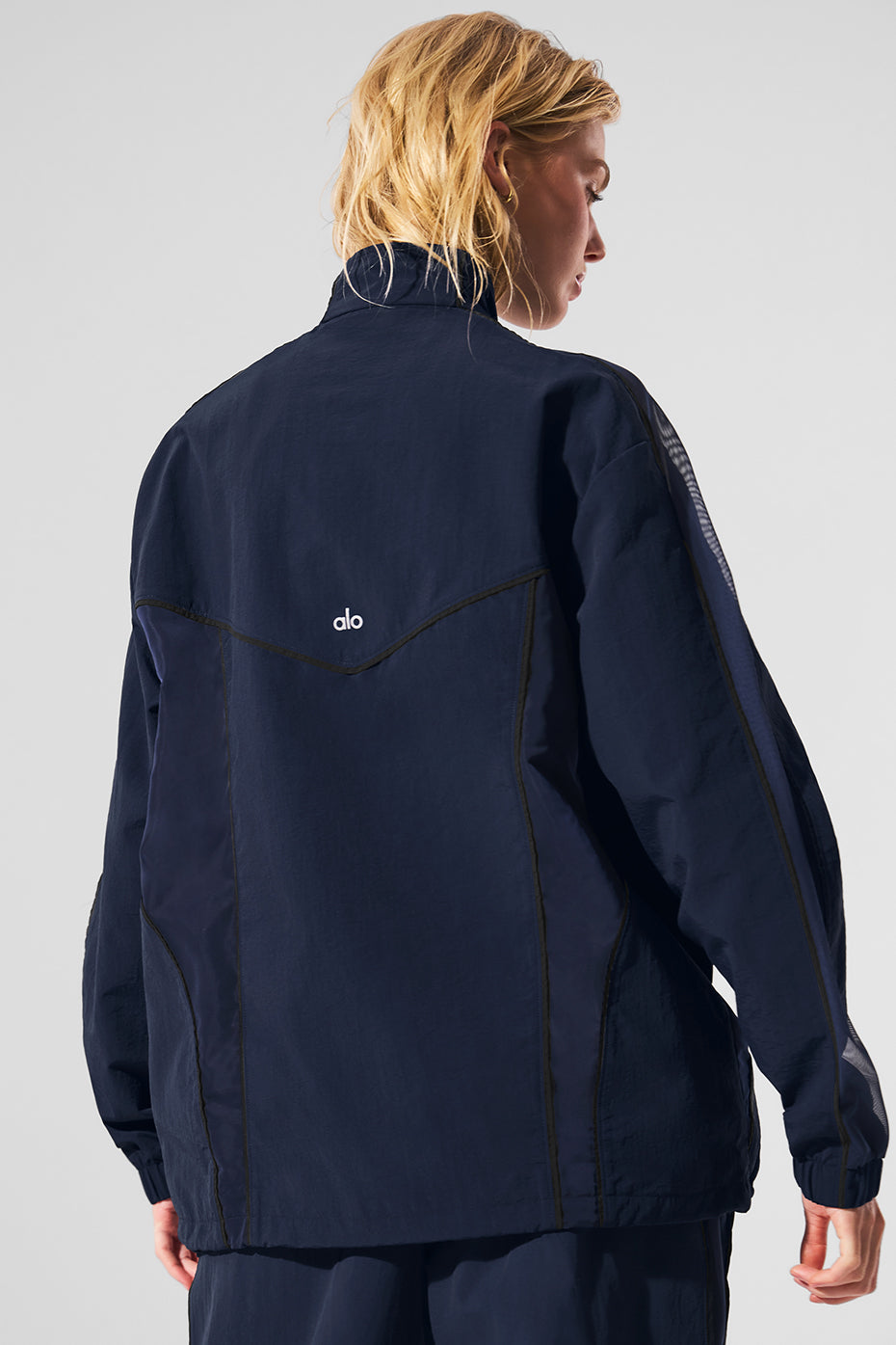 Alo Yoga Origin Full-Zip Track Jacket - Navy/Black