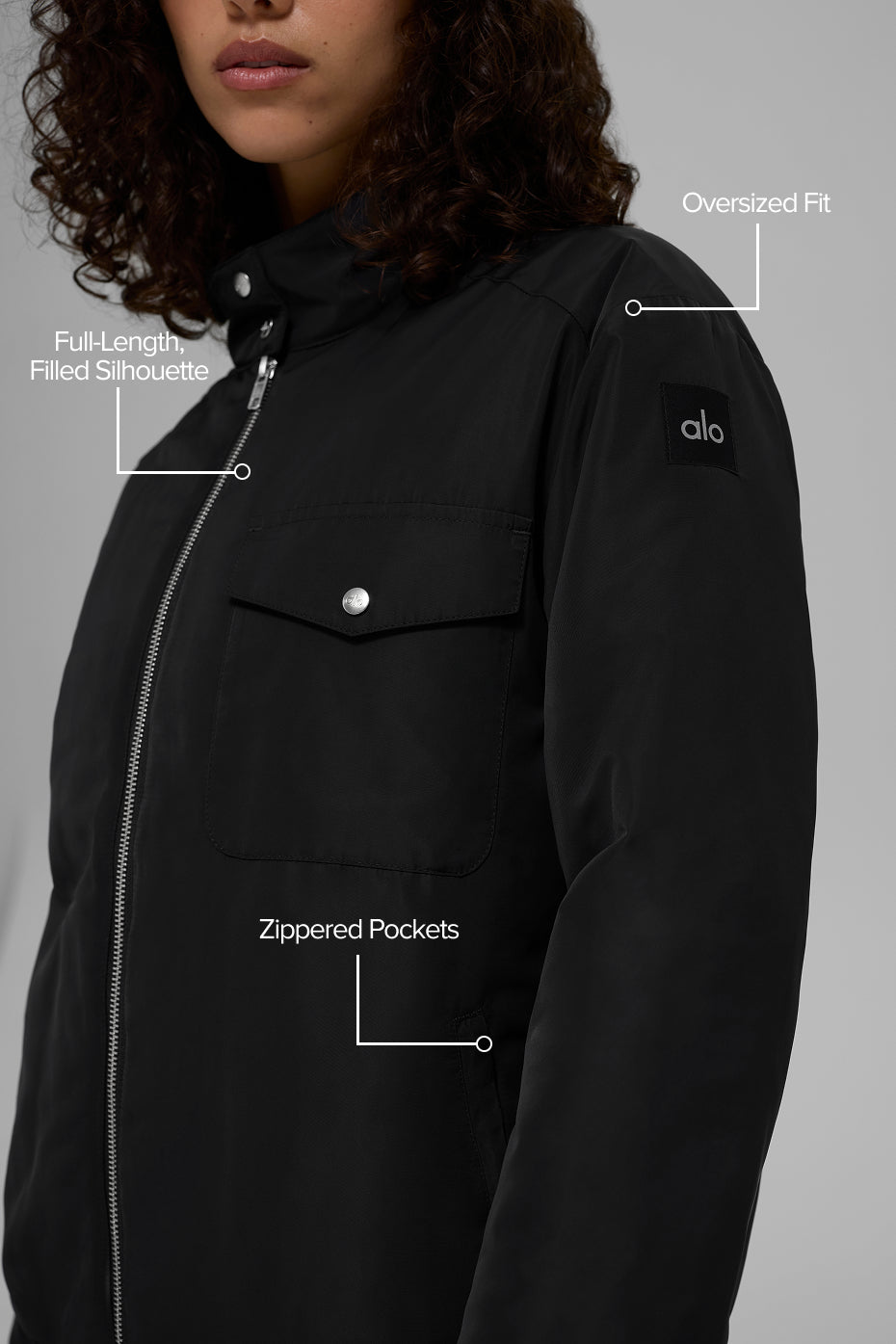 Alo Yoga Work It Bomber - Black