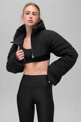 Alo Yoga Quilted Starlight Puffer Shrug - Black
