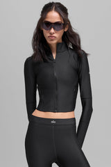 Alo Yoga Airlift Ignite Zip Up Jacket - Black