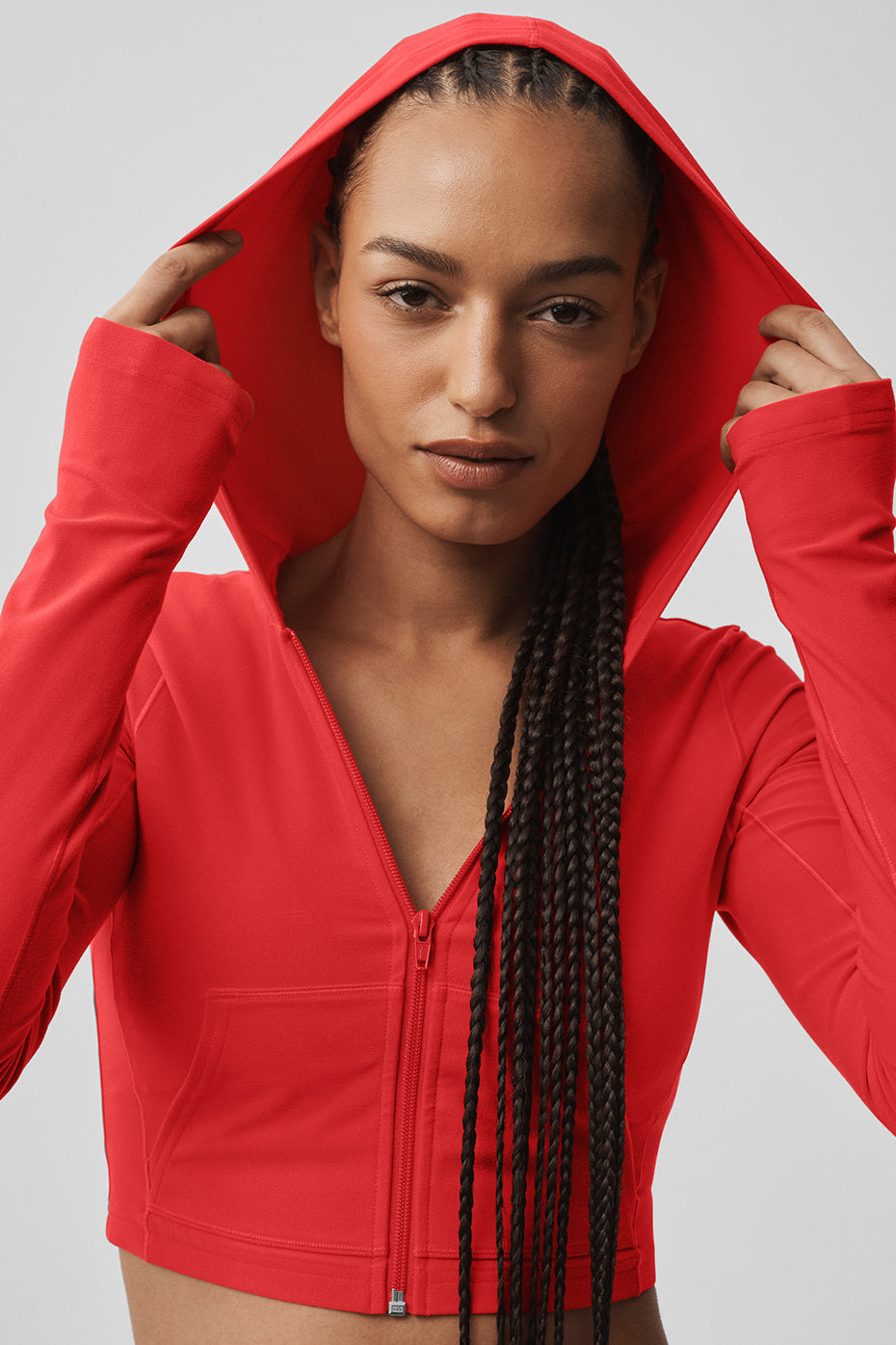 Alo Yoga Alosoft Sincere Fitted Jacket - Bright Red