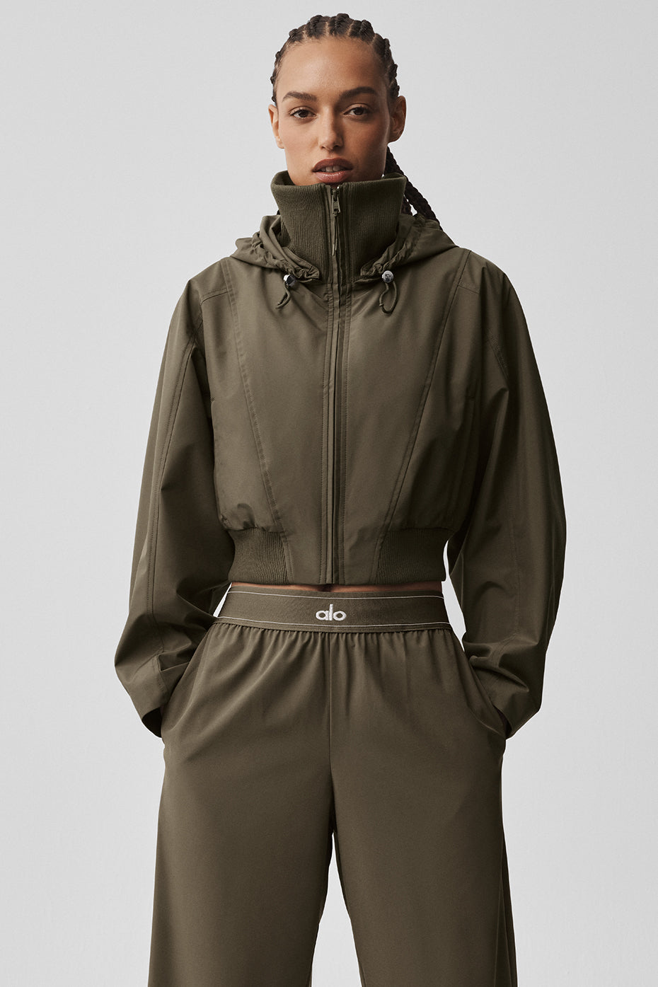 Alo Yoga First Draft Jacket - Olive Tree