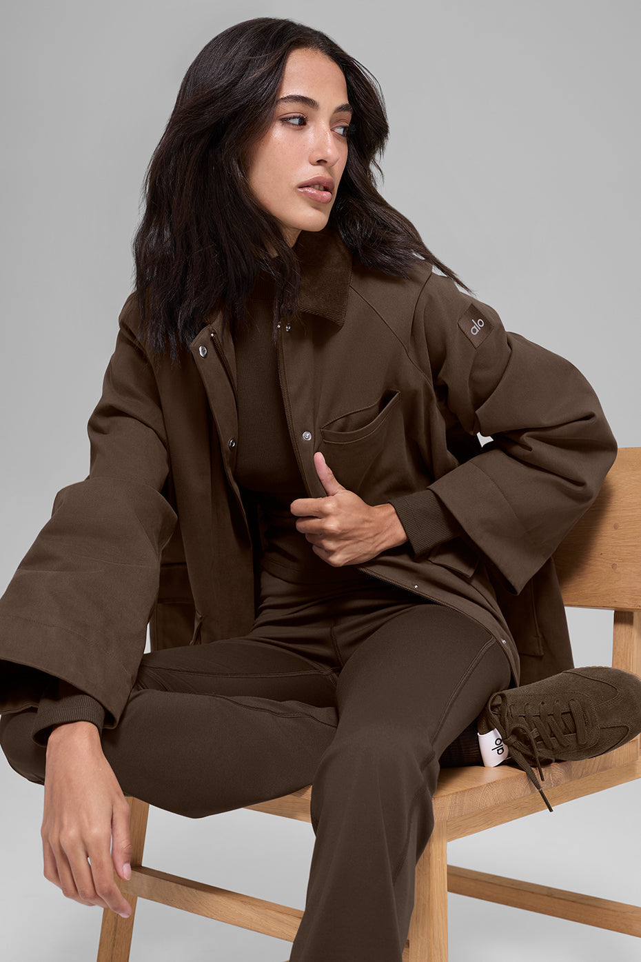 Alo Yoga Twill Barn Jacket - Espresso