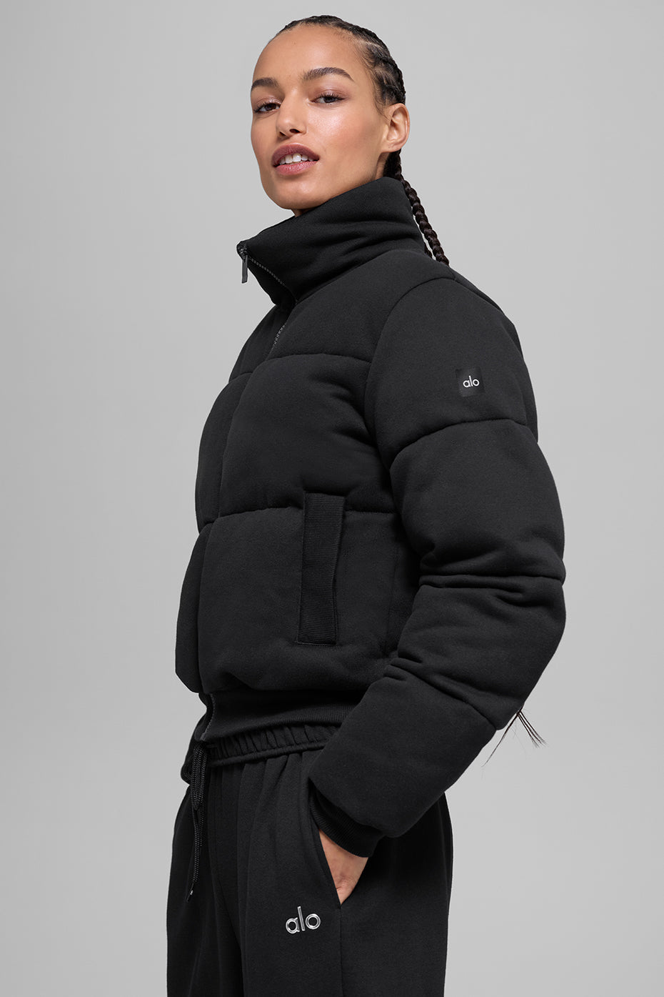 Alo Yoga Sweatshirt Puffer - Black