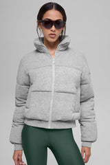 Alo Yoga Sweatshirt Puffer - Athletic Heather Grey
