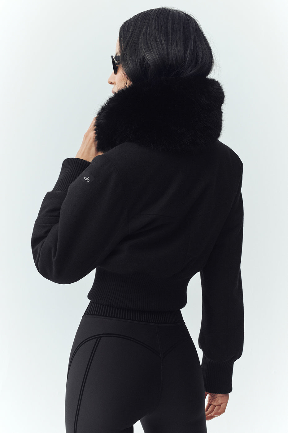 Alo Yoga Wool Blend Bunny Slope Jacket - Black