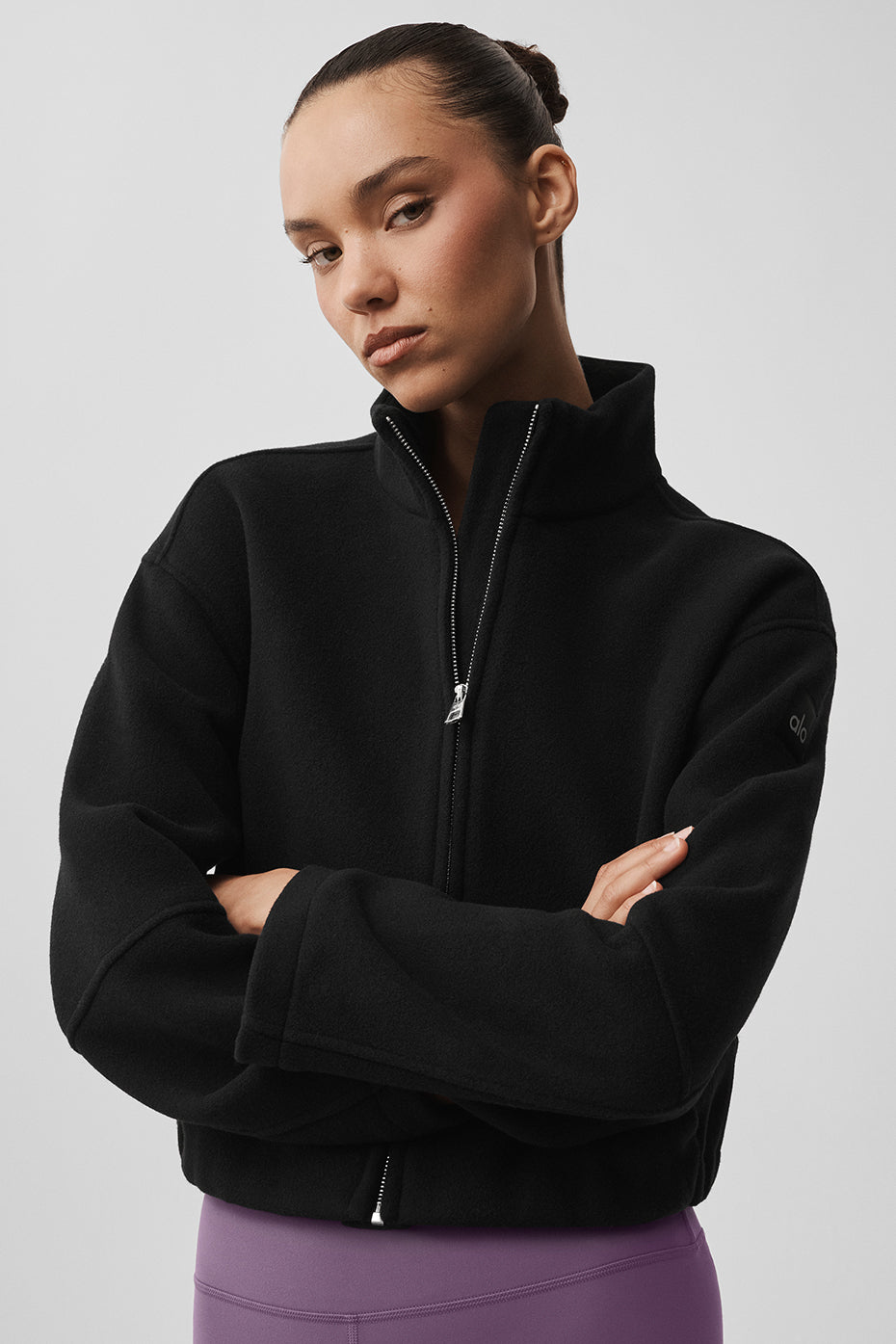 Alo Yoga Double Face Wool City Girl Jacket - Black