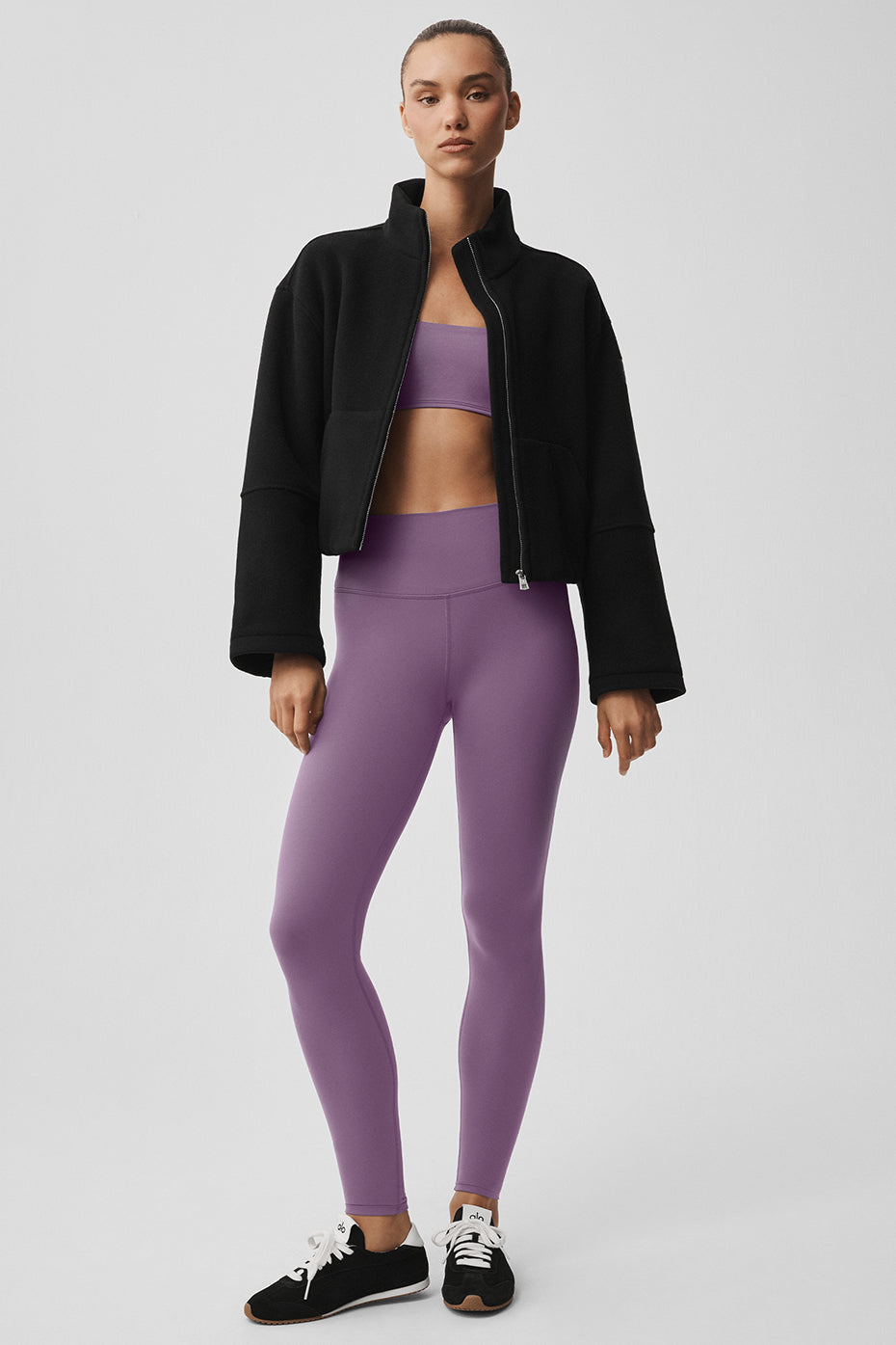 Alo Yoga Double Face Wool City Girl Jacket - Black