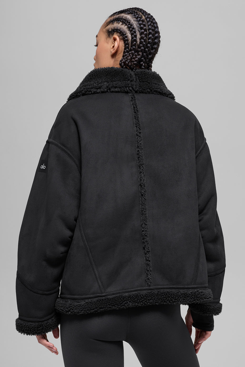 Alo Yoga Faux Shearling Grand Jacket - Black