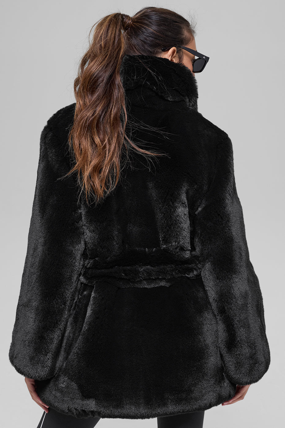 Alo Yoga Faux Fur Starstruck Coat - Black