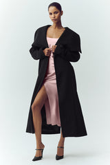 Alo Yoga Wool Blend Nightfall Long Coat - Black