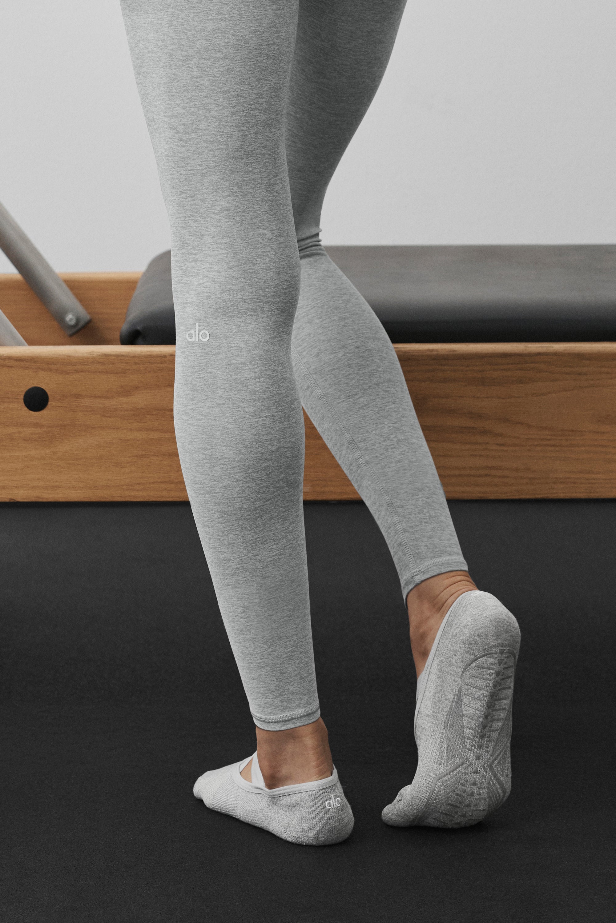 Alo Yoga Alosoft High-Waist 7/8 Highlight Legging - Vintage Athletic Heather