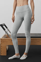 Alo Yoga Alosoft High-Waist 7/8 Highlight Legging - Vintage Athletic Heather