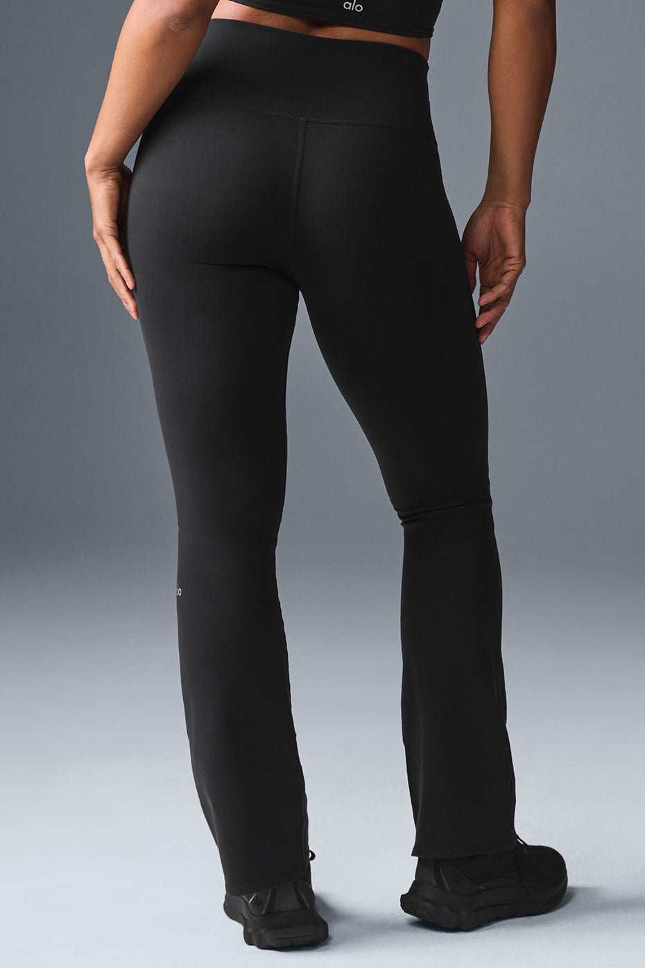 Alo Yoga Airbrush High-Waist Bootcut Legging (Regular) - Black
