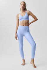 Alo Yoga Airlift High-Waist 7/8 Line Up Legging - Light Provence Blue