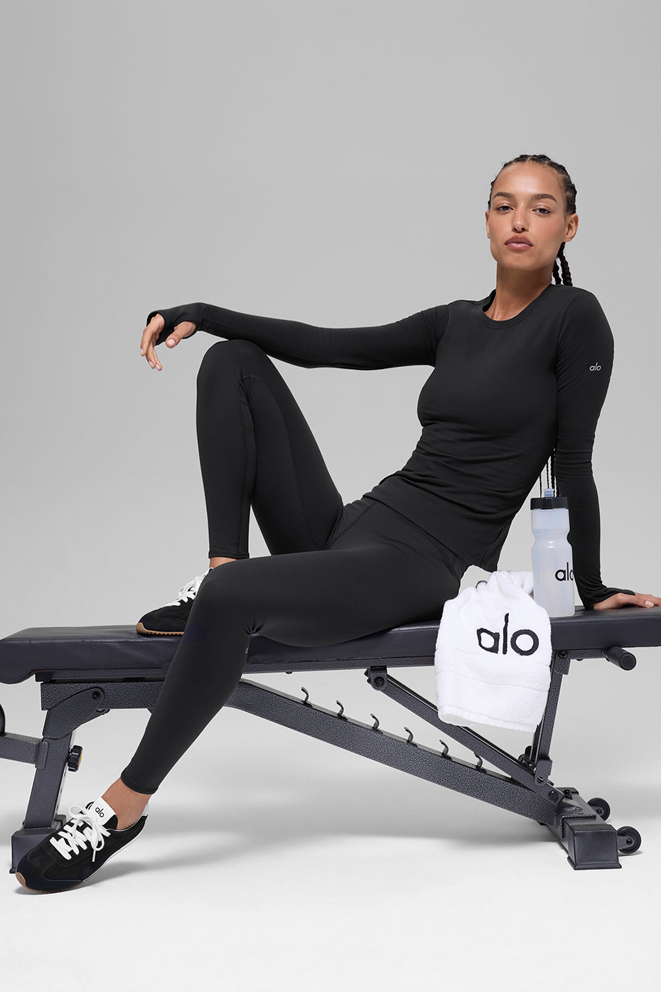 Alo Yoga Airbrush Winter Warm High-Waist Nocturne Legging - Black